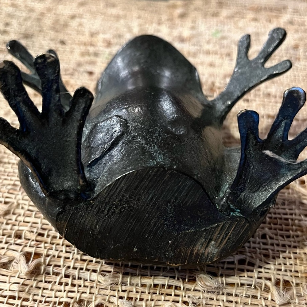 Vintage Bronze Frog Standing 3.5” - Picture 9 of 11